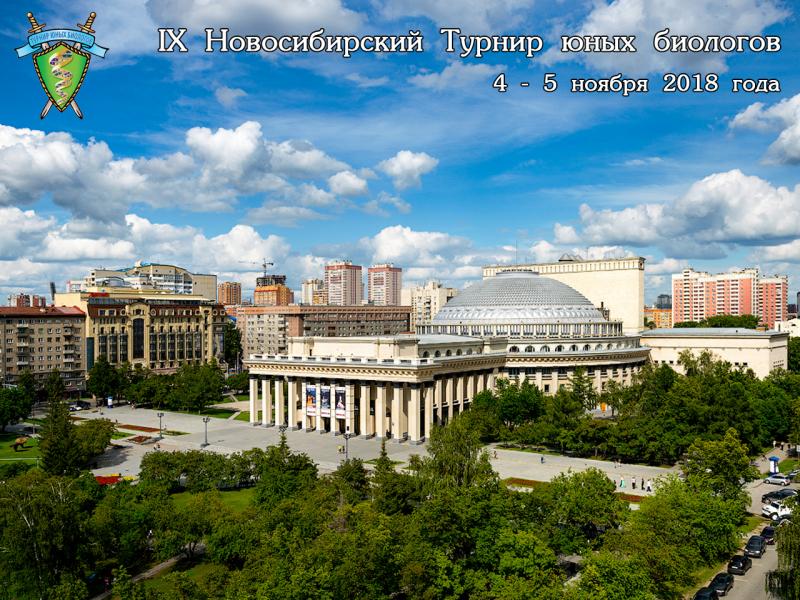 Постер Новосибирского Турнира юных биологов 2018